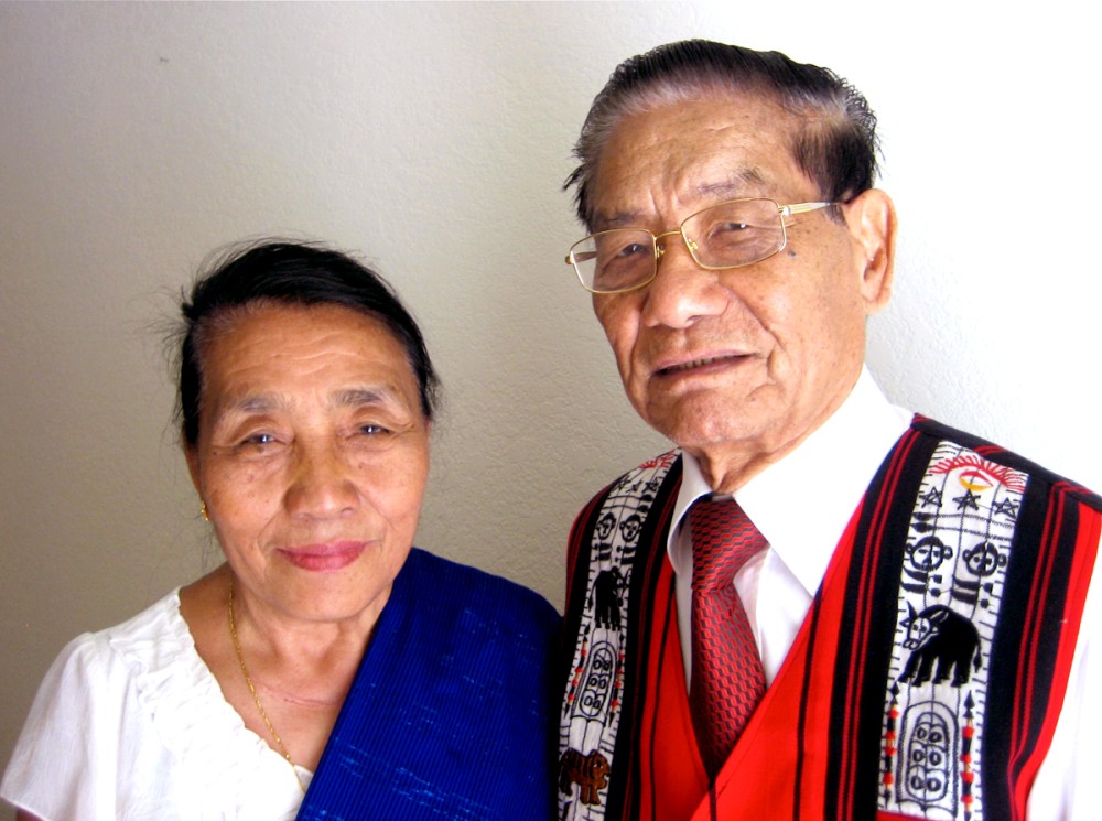 Rev Dr Imotemjen Aier with his wife Arenla Aier